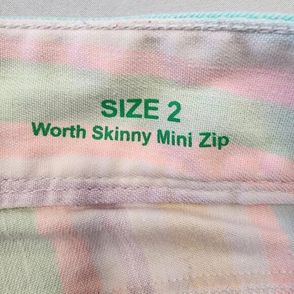 Lilly Pulitzer Women's Colorful Striped Pants Skinny Dnim5 Pockets, sz 2 - Picture 2 of 15